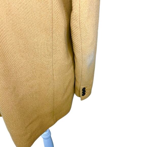 Banana Republic camel double breasted wool coat classic preppy academia neutral - Picture 7 of 12
